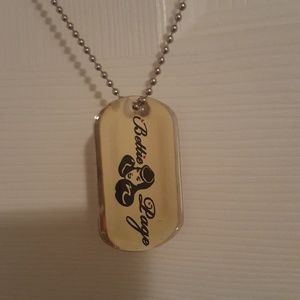 Bettie Page Dogtag Necklace